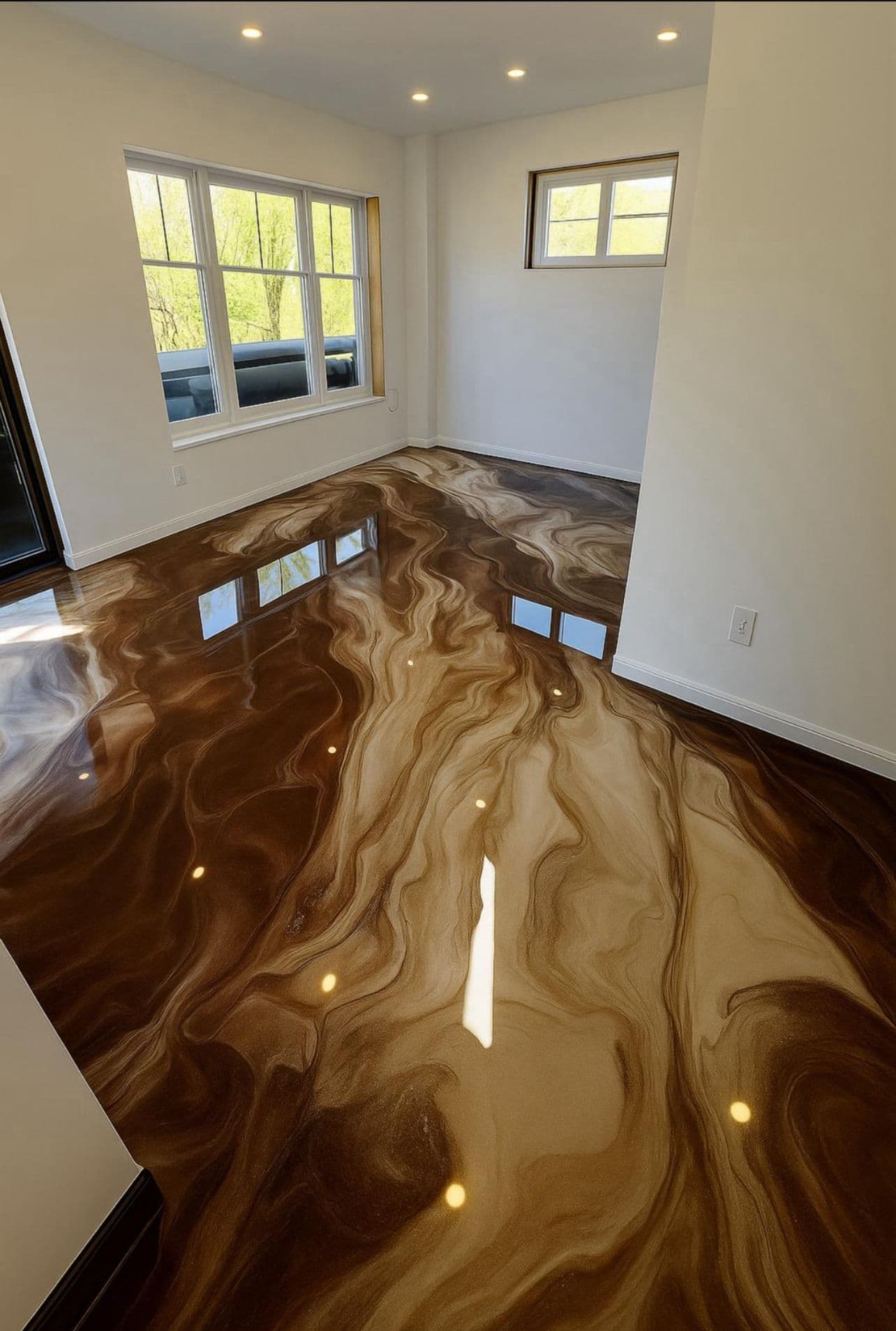 Greater Manchester, UK - Brown & Gold Residential Interior